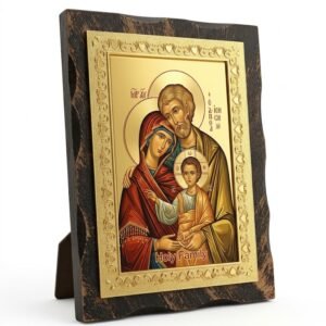 Family Golden Wood Icon.